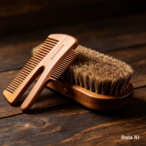 Peine y Cepillo para Barba Profesional